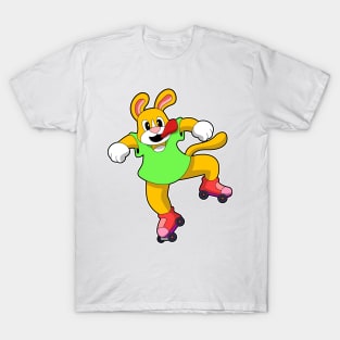 Dog as Inline Skater with Inline Skates T-Shirt